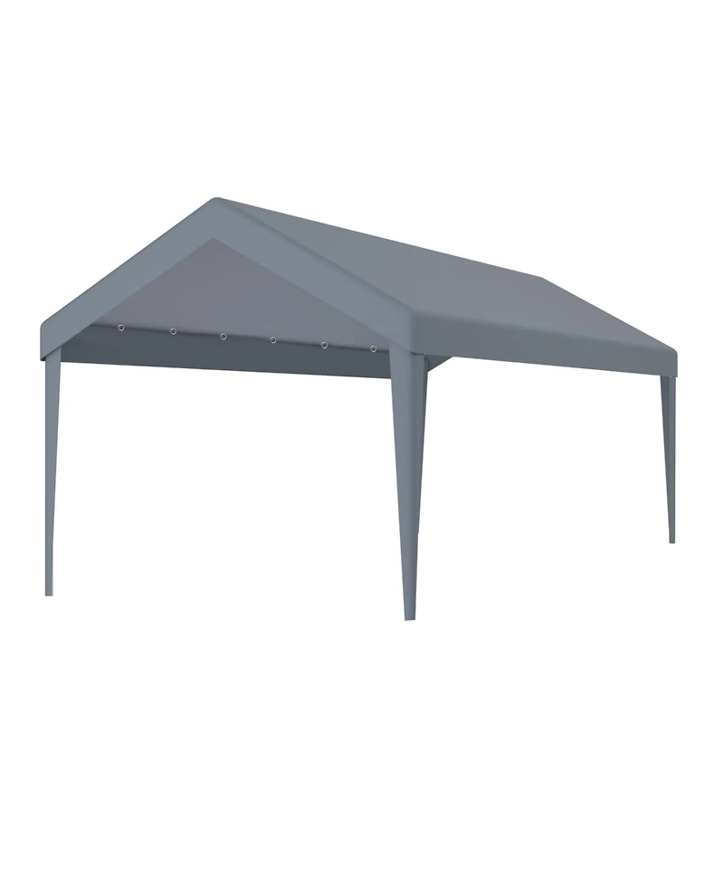 Streamdale Waterproof Carport Canopy Cover (12x20ft) with 76 Elastic Buckles, Grey