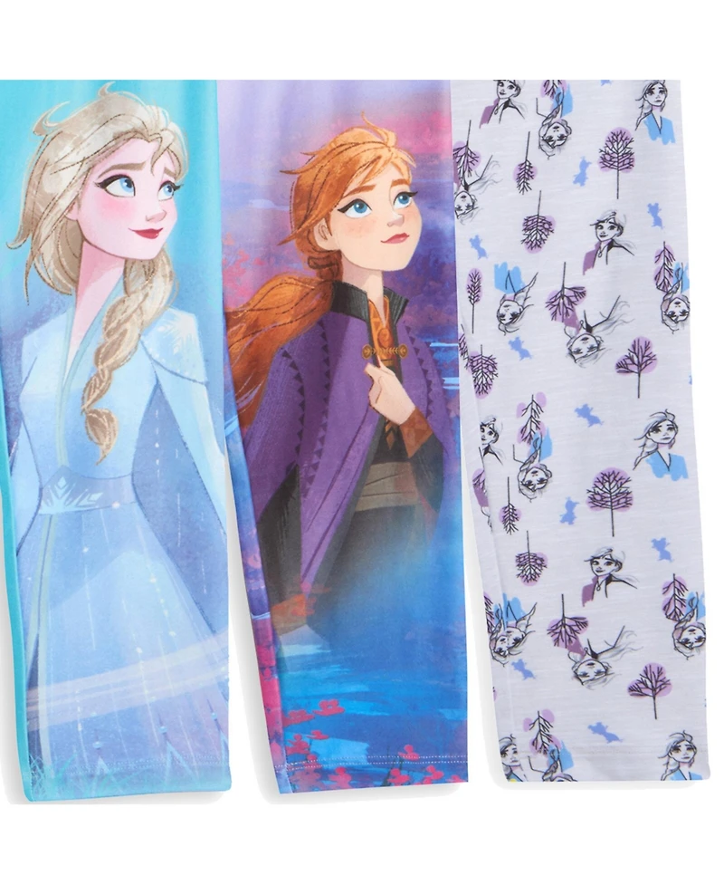 Frozen Toddler Girls 3 Pack Leggings