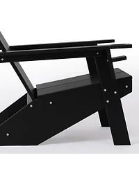 Outdoor Hdpe Modern Adirondack Chair with Cup Holder