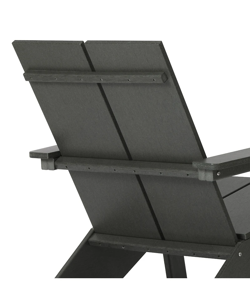 Outdoor Hdpe Modern Adirondack Chair with Cup Holder