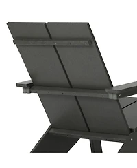 Outdoor Hdpe Modern Adirondack Chair with Cup Holder