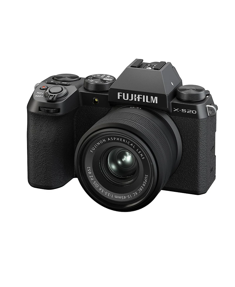 Fujifilm X-S20 Mirrorless Camera with Xc 15-45mm f/3.5-5.6 Ois Pz Lens, Black