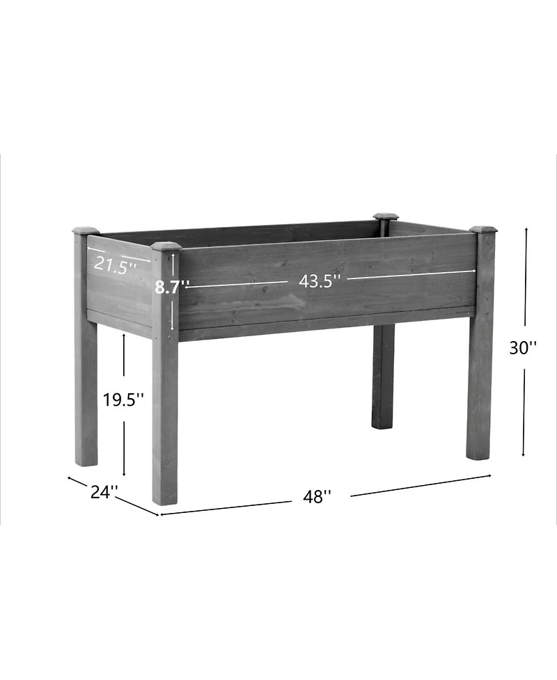48" Raised Garden Bed with Legs - Elevated Planter for Plants