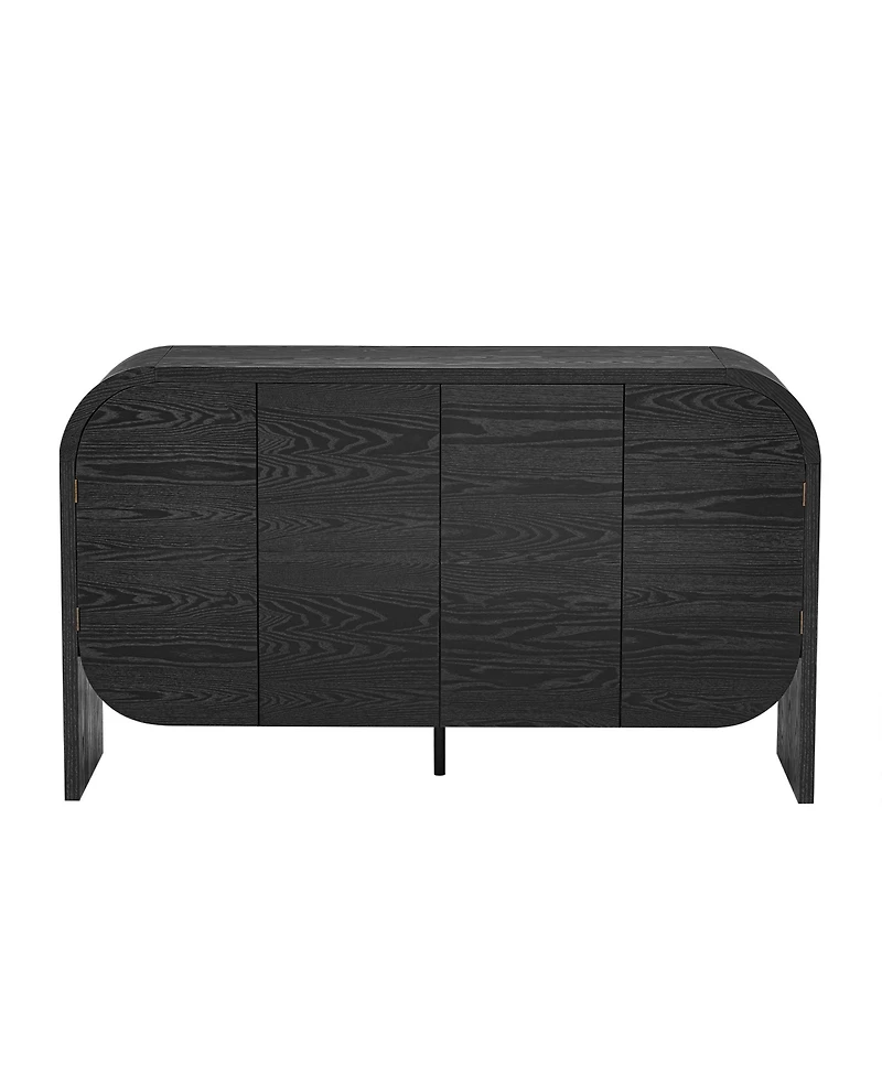 Streamdale 4-Door Sideboard with Rounded Corners