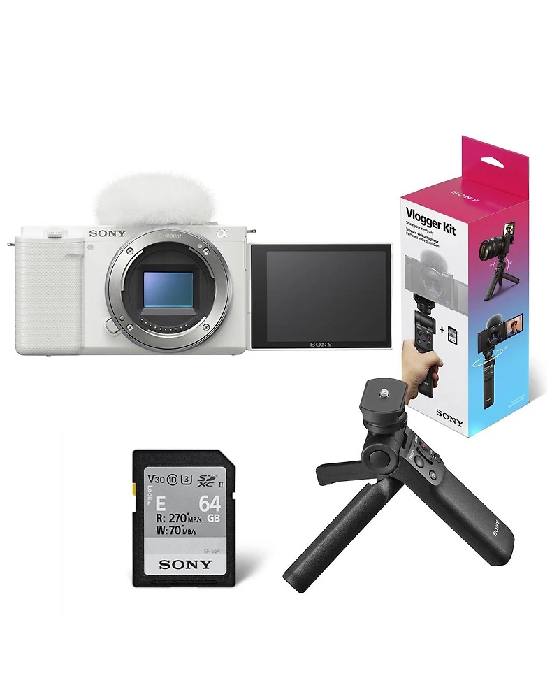 Sony Sony Zv-E10 Aps-c Mirrorless Interchangeable Lens Vlogging Camera, White