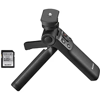 Sony Zv-1F Vlogging Camera, White with ACCVC1 Vlogger Accessory Kit
