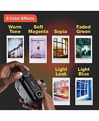 Fujifilm Instax Mini 99 Instant Film Camera, Matte Black, Bundle with 2x Instant Daylight Film Pack and Slinger Photo Album