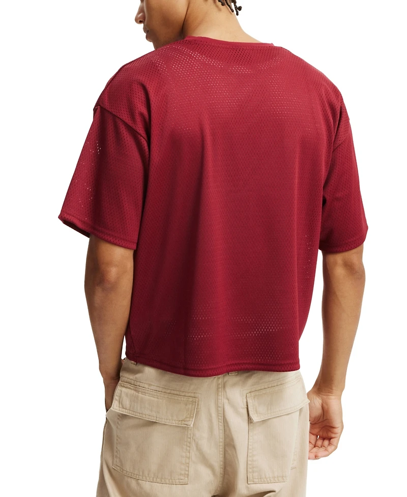 Cotton On Men's Cropped Fit Mesh T-Shirt