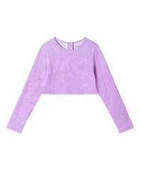 Toddler/Child Girls Textured Floral Print Rashguard Set