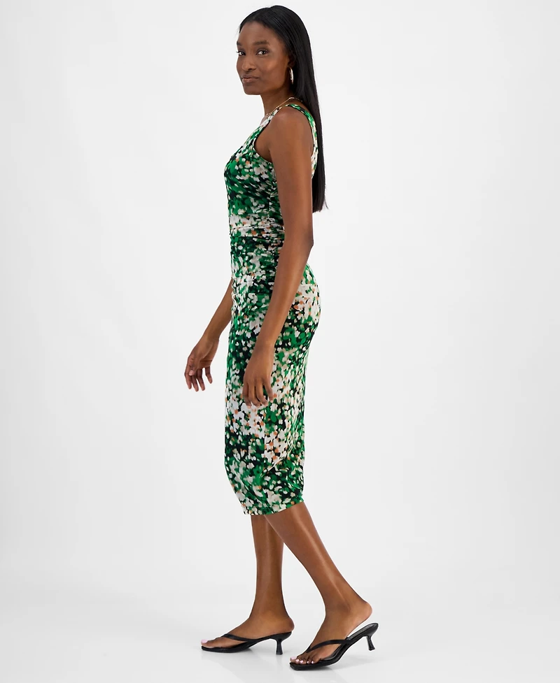Bar Iii Women's Printed Mesh Sheath Dress, Exclusively at Macy's