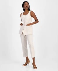 Bar Iii Women's Striped Square-Neck Vest, Exclusively at Macy's