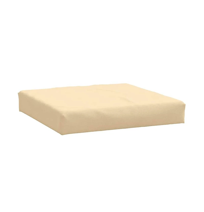 Pallet Cushions 2 pcs Melange Beige Fabric