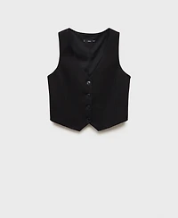 Mango Women's Pinstriped Suit Vest