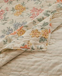 Greenland Home Fashions Chloe Modern Floral 3-Pc. Quilt Set, Full/Queen