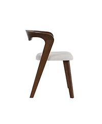 Furniture of America 2-Pc. Solid Wood Mid-Century Modern Dining Chair Set