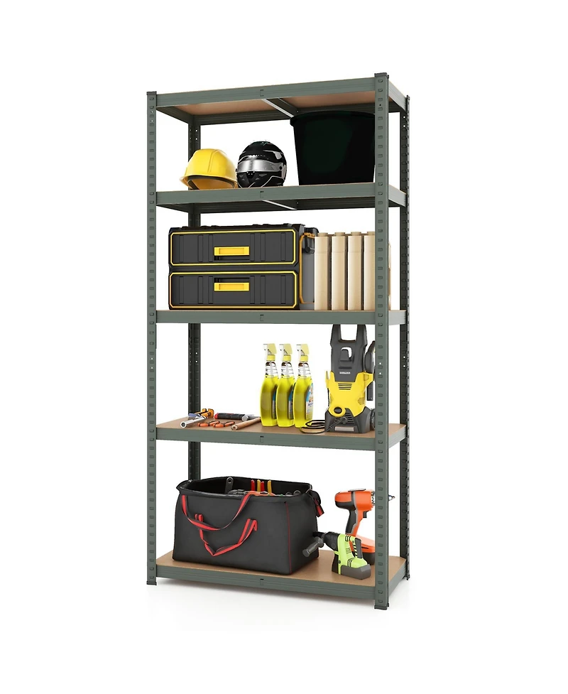 5-Tier Shelving Unit with 2000 Lbs Capacity Heavy-Duty Storage Rack for Home & Garage
