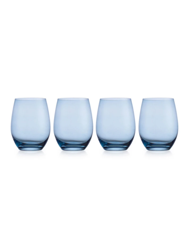 Godinger Veneto Stemless Wine Glasses, Set of 4