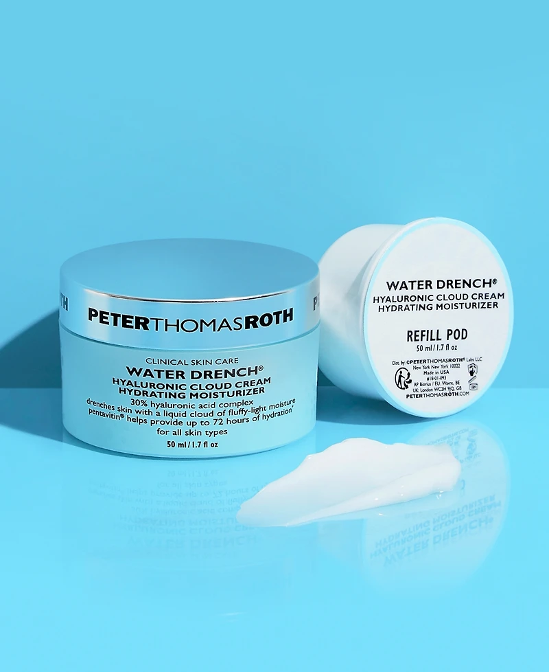 Peter Thomas Roth Water Drench Hyaluronic Cloud Cream Hydrating Moisturizer Refill Pod, 1.7 oz.