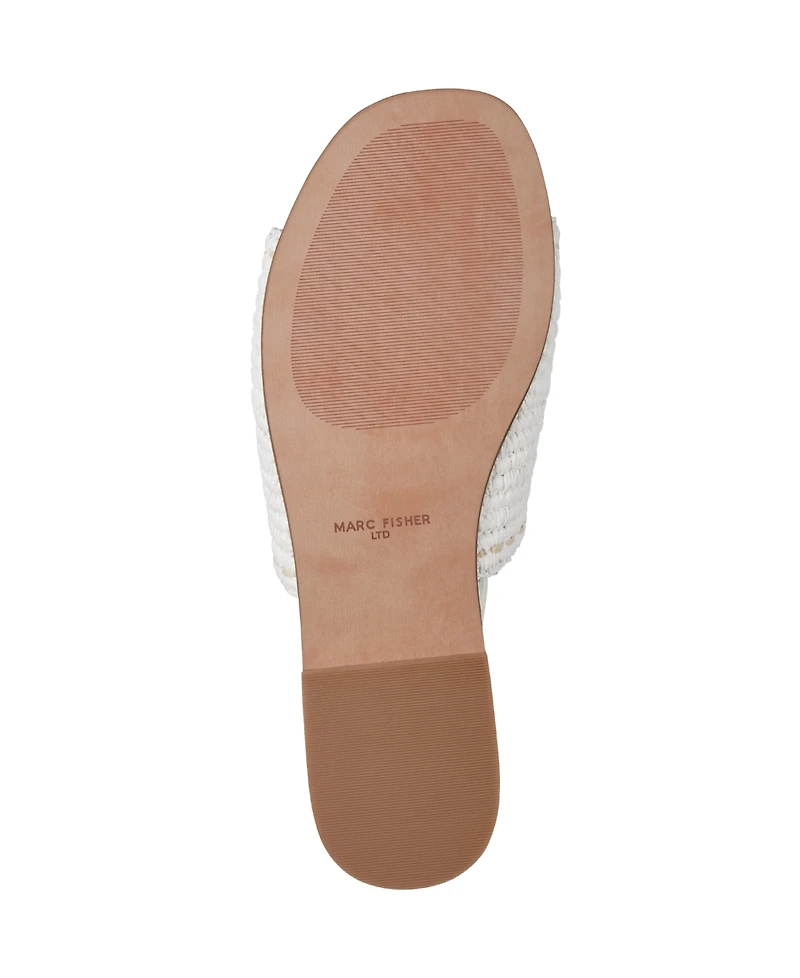 Marc Fisher Ltd Women's Nottie Woven Flat Slide Sandals