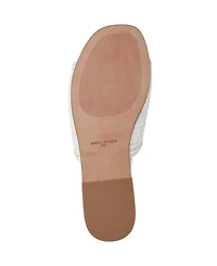 Marc Fisher Ltd Women's Nottie Woven Flat Slide Sandals
