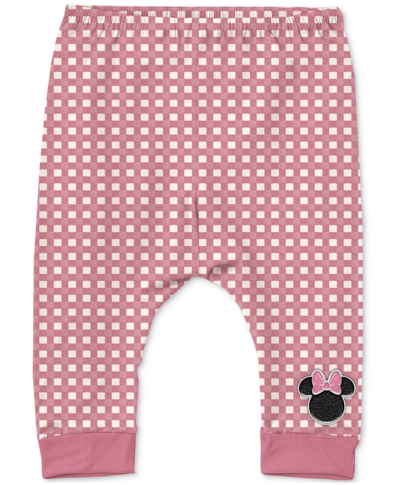 Disney Baby Girls Minnie Mouse Bodysuit, Pants & Hat, 3 Piece Set
