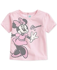 Disney Baby Girls Minnie Mouse Hoodie, T-Shirt & Shorts, 3 Piece Set
