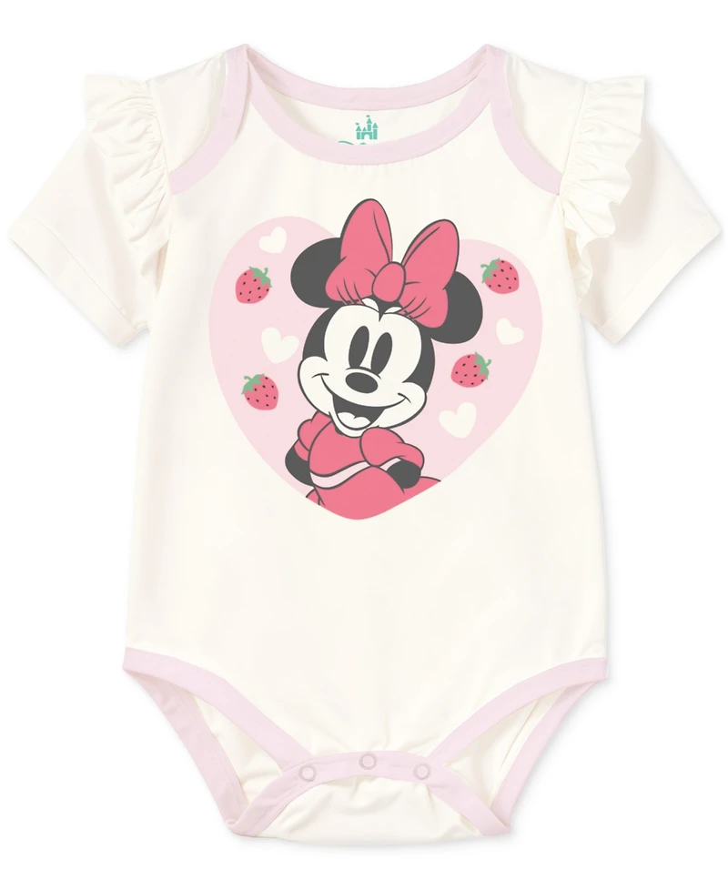 Disney Baby Girls Minnie Mouse Bodysuits & Pants, 5 Piece Set