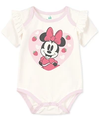 Disney Baby Girls Minnie Mouse Bodysuits & Pants, 5 Piece Set