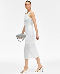 I.n.c. International Concepts Women's Embellished Open-Knit Sweater Dress, Exclusively at Macy's