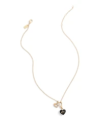 Coach Black Collectible Signature C Heart Charms
