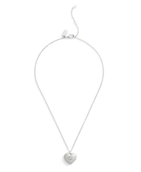 Coach Signature Puffy Heart Pendant Necklace