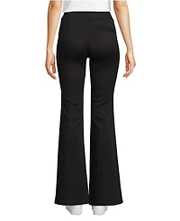Lands' End Women's Adaptive Lycra High Rise Pull On Flare Jeans