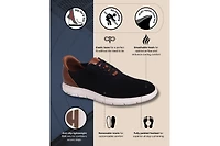 Marc Joseph New York Men's Victory Street Hands-Free Slip On Technology Lightweight Mesh Oxfords
