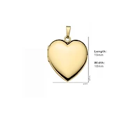 14k Yellow Gold Heart 19mm Polished Locket for Women