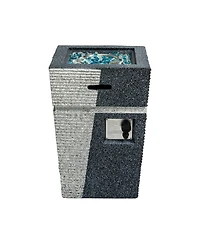 Outdoor Concrete Fire Pit Column Propane Fire Pit Patio Gas Fire Pit
