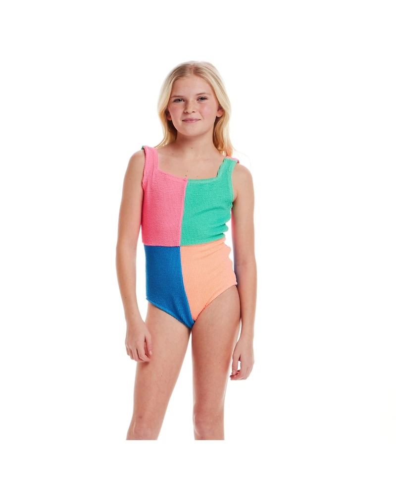 Toddler/Child Girls Colorblocked One-Piece Swimsuit