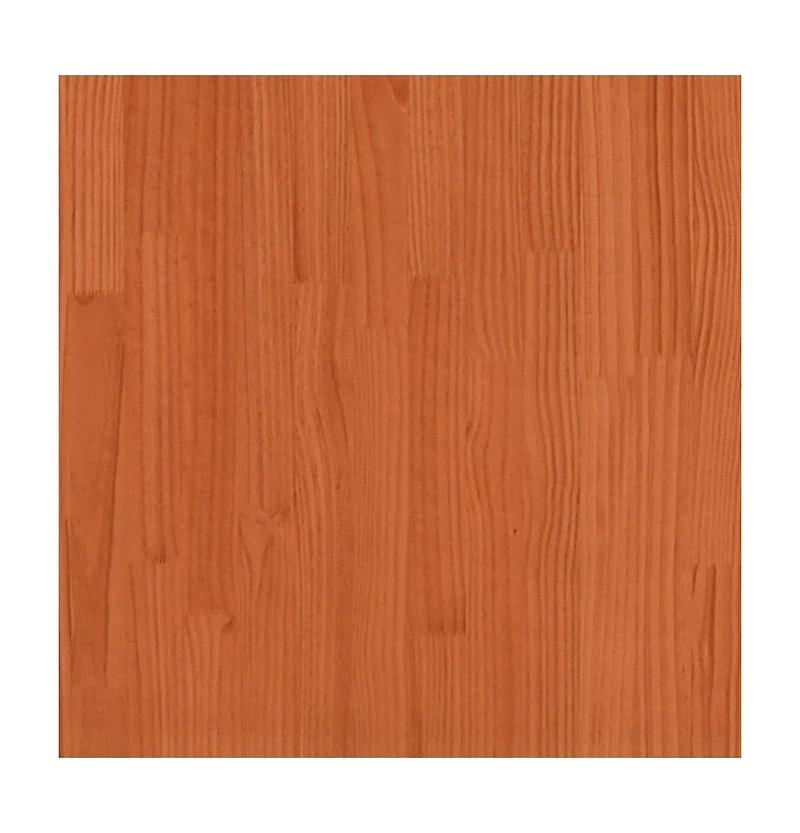 Patio Sofas Corner 2 pcs Wax Brown Solid Wood Pine