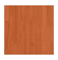 Patio Sofas Corner 2 pcs Wax Brown Solid Wood Pine
