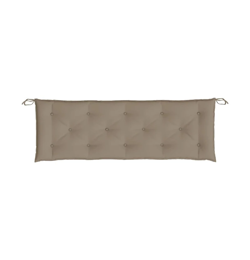 Garden Bench Cushions 2 pcs Taupe 59.1"x19.7"x2.8" Oxford Fabric