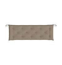 Garden Bench Cushions 2 pcs Taupe 59.1"x19.7"x2.8" Oxford Fabric