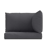 Pallet Cushions 3 pcs Melange Anthracite Fabric