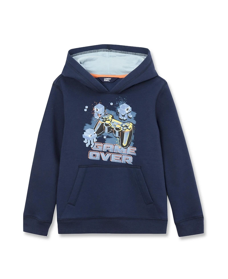Lands' End Kids Husky Fleece Hooded Sweatshirt