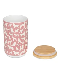 Bone Dry Ceramic Pet Treat Canister Dog Show