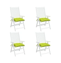 Pallet Cushions 4 pcs Bright Green 19.7"x19.7"x2.8" Oxford Fabric