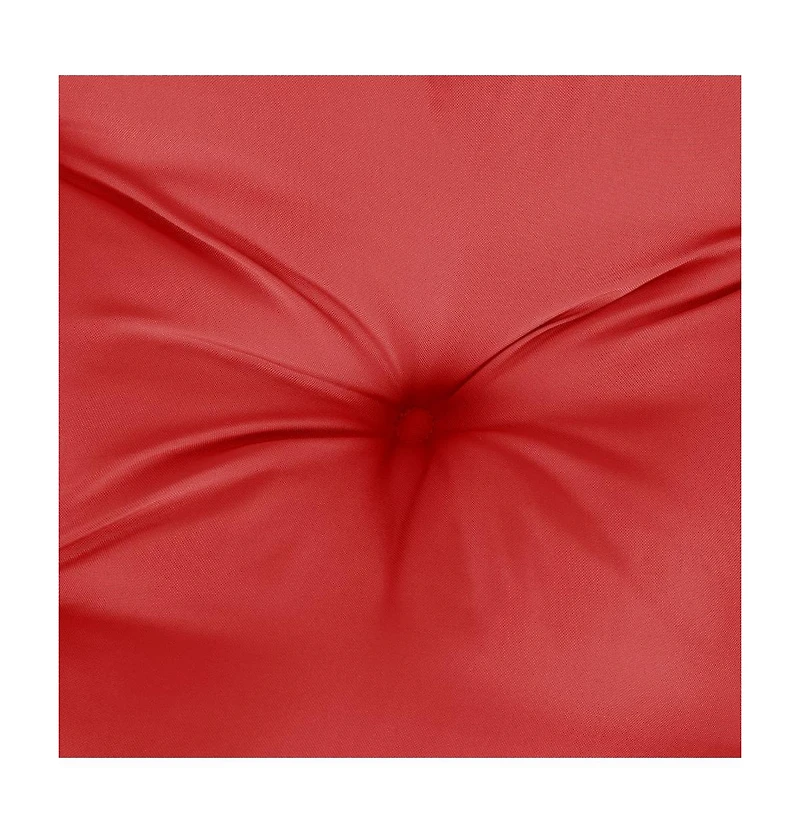 Lowback Chair Cushions 6 pcs Red Oxford Fabric
