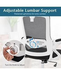 Adjustable Swivel Task Chair Ergonomic Office Chair with Adjustable Lumbar Support