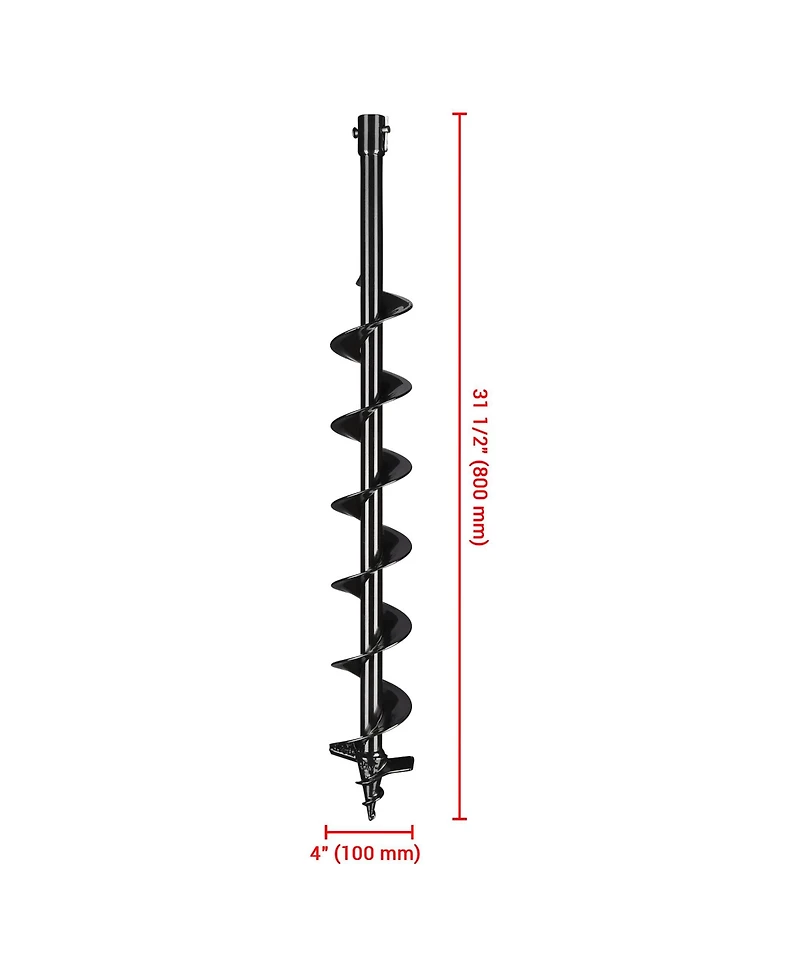 Yescom 4" Earth Auger Drill Bit Bulb Planter Tool for Planting Flower Fence Post Umbrella Hole Digger Gardening Project