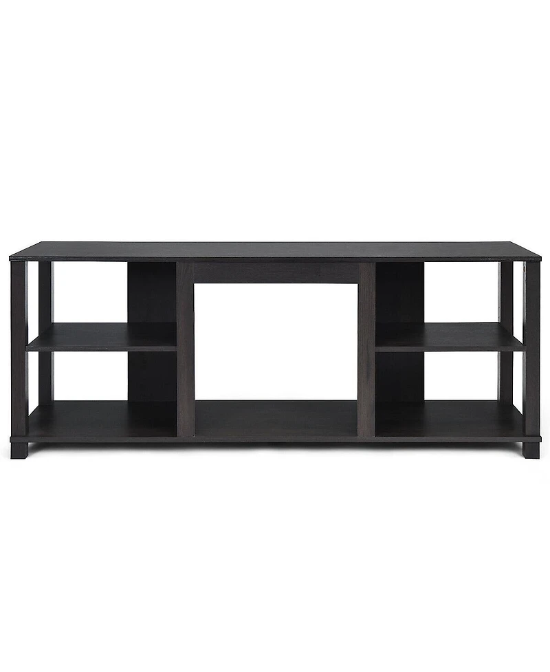 2-Tier Tv Storage Cabinet Console with Adjustable Shelves