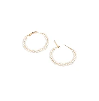 Beaded Hoop Earrings