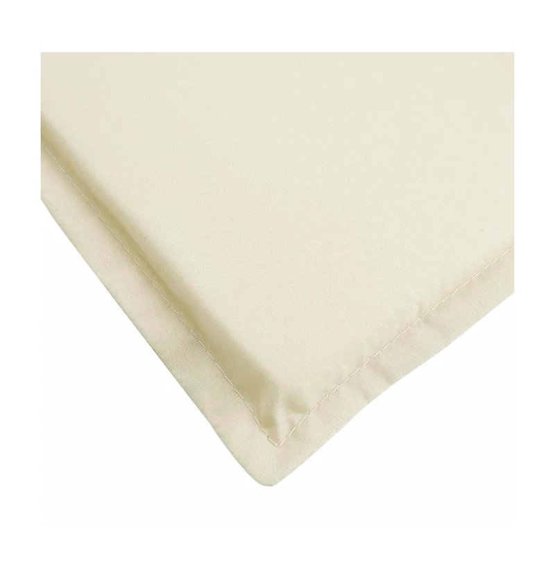 Sun Lounger Cushion Cream 78.7"x23.6"x1.2" Oxford Fabric